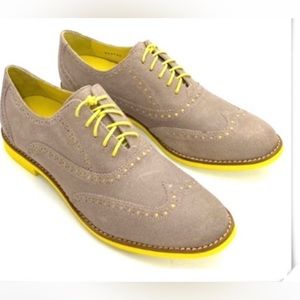 COLE HAAN nike air Alyssa BERGEN WINGTIP dress shoes soft leather oxford 10.5